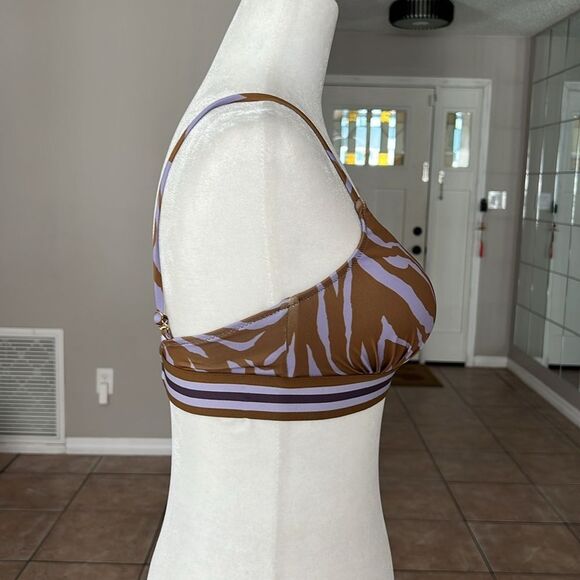 GOTTEX LUMA WILD NOSTALGIA TRIANGLE BIKINI TOP SIZE 8 - Picture 3 of 7